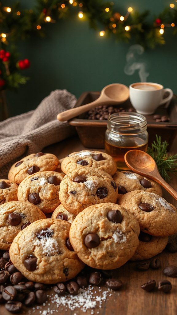 espresso infused chocolate chip cookies