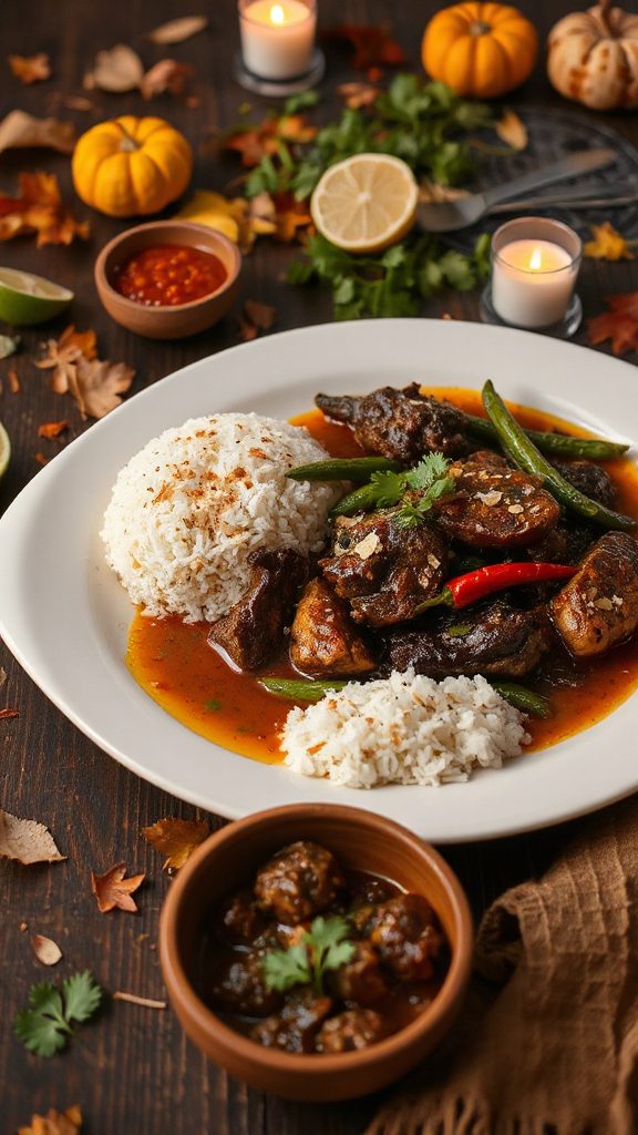 exotic holiday beef dish