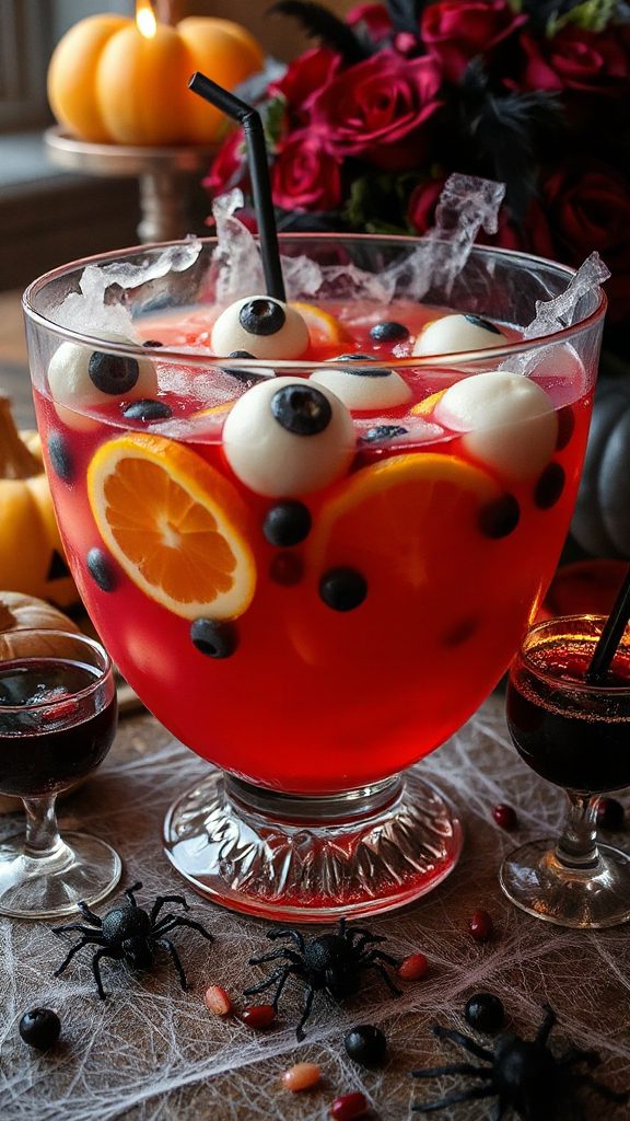 eyeball themed halloween punch