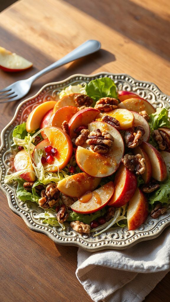 fall apple walnut salad