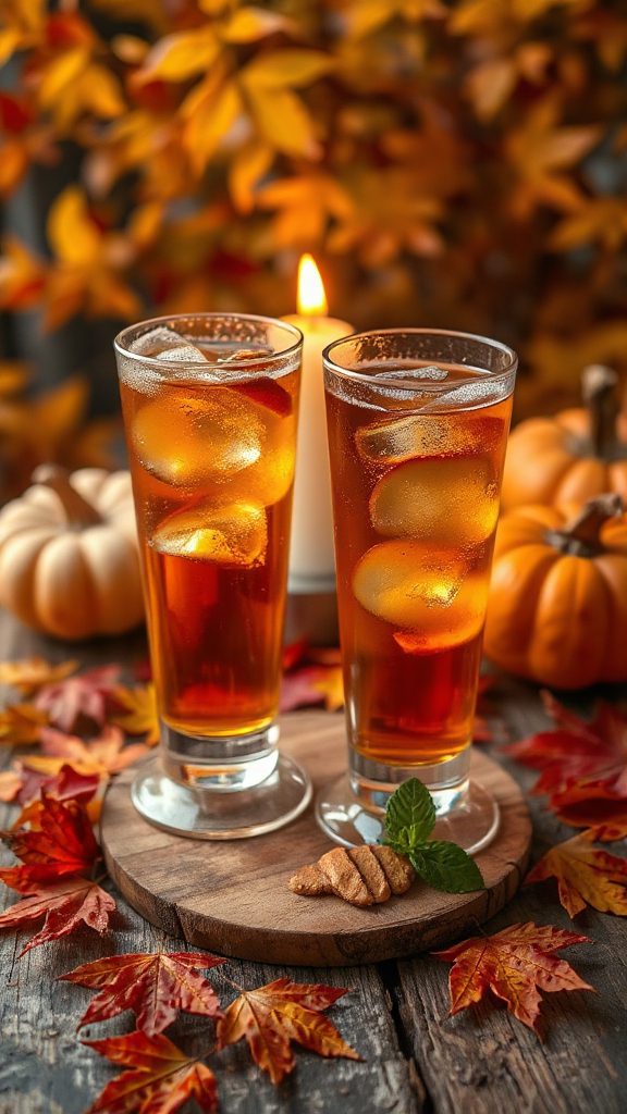 fall cocktail with bourbon
