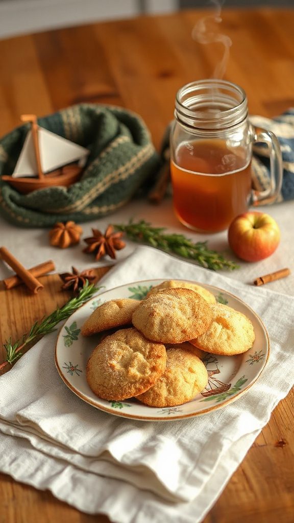 fall flavored apple cider cookies