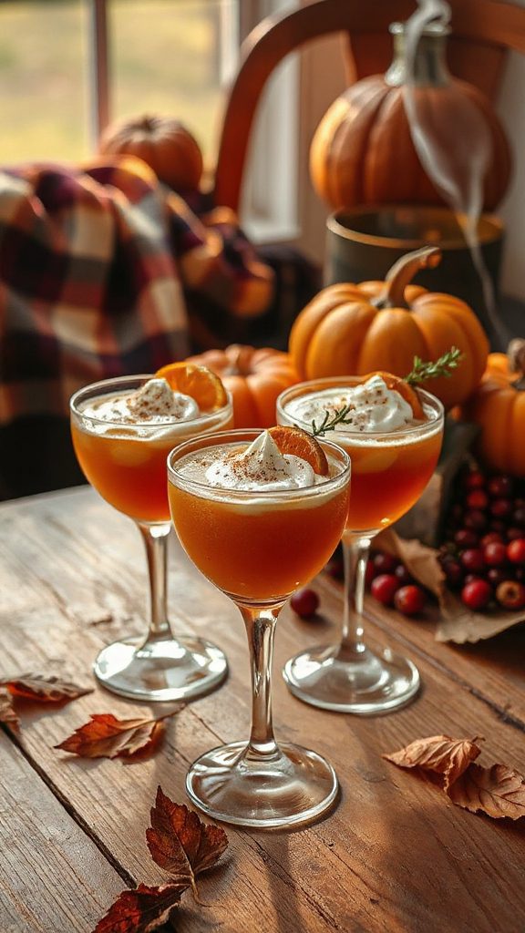 fall flavored bourbon cocktail delight
