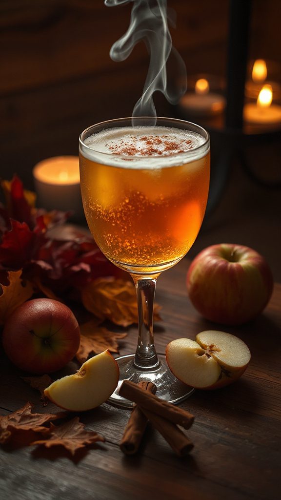 fall inspired fizzy cocktail delight