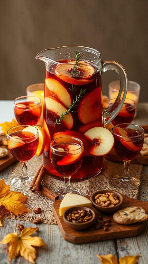 fall inspired fruity cocktail delight