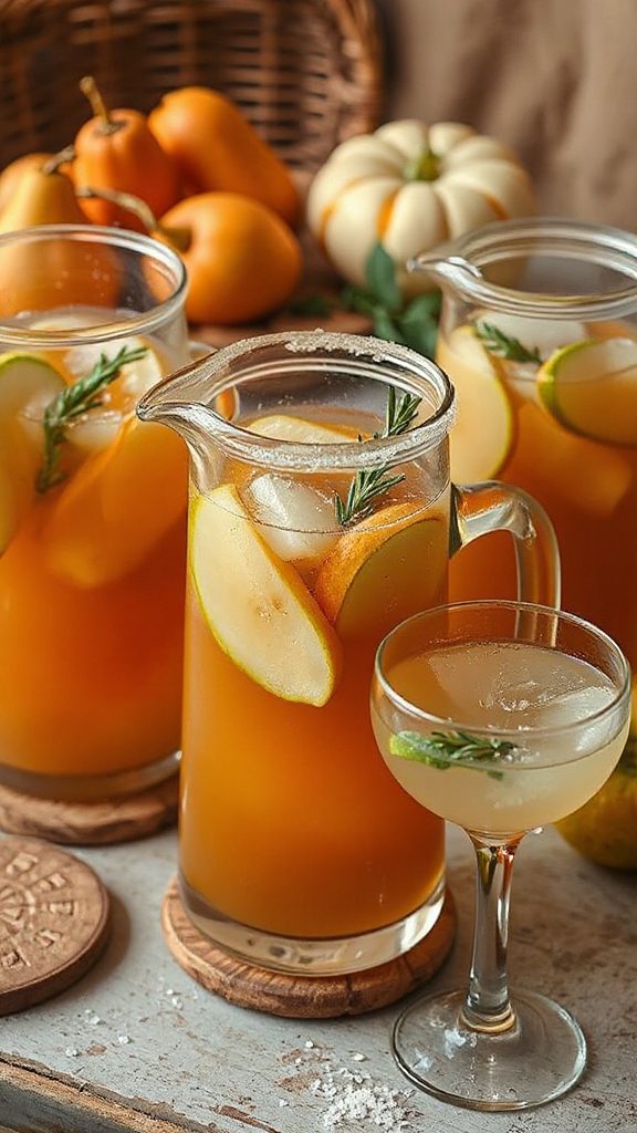 fall inspired pear ginger cocktail