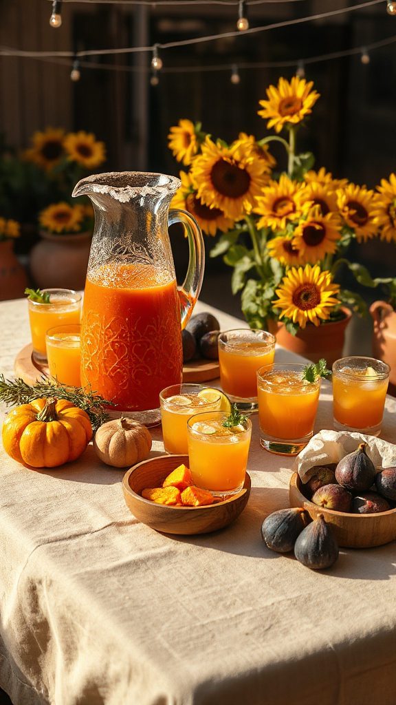 fall inspired sweet potato margarita