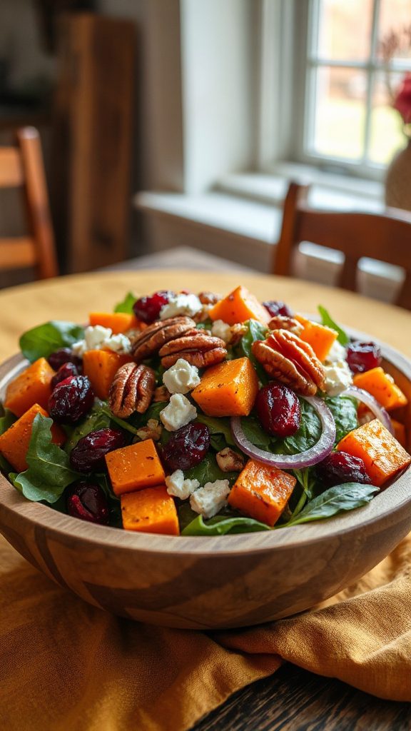 fall inspired sweet potato salad