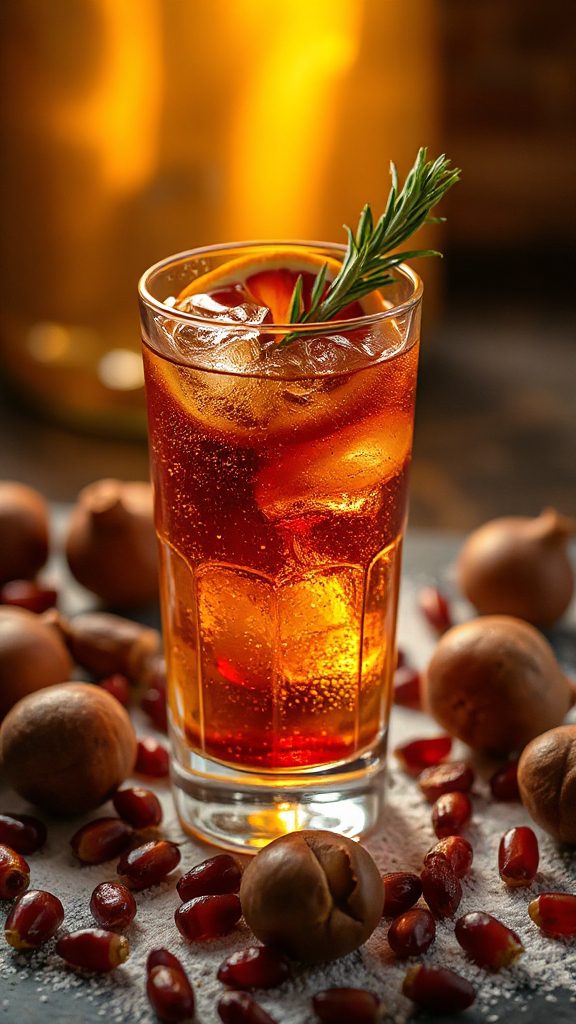 fall inspired whiskey cocktail blend