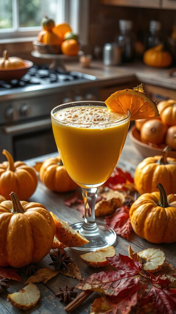 fall tropical spice cocktail