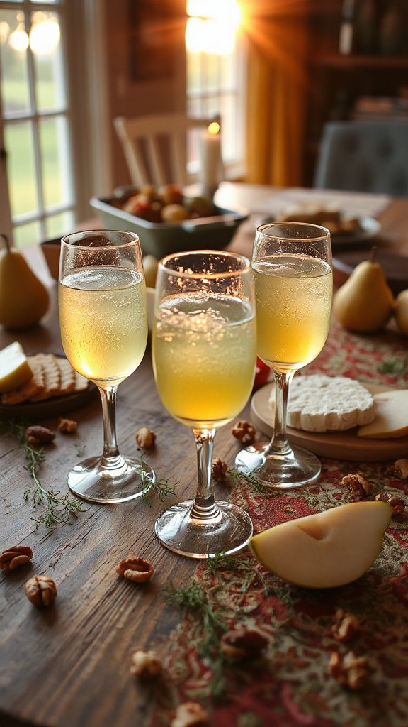 fennel pear sparkler cocktail recipe