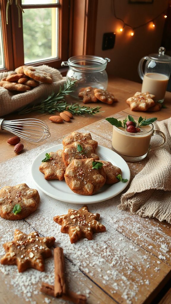 festive amaretto gingerbread cookies festive amaretto gingerbread cookies