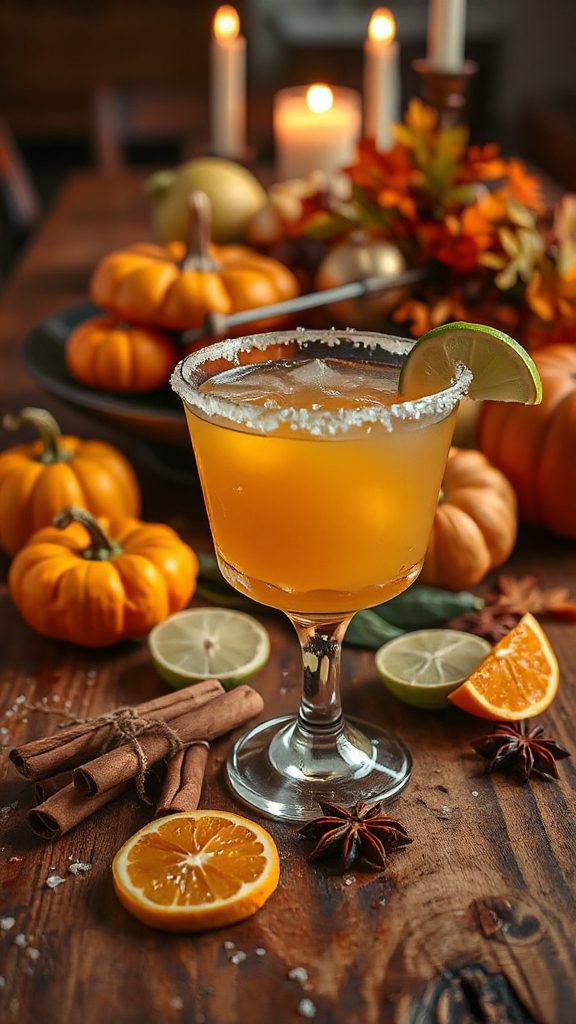 festive autumn margarita recipe