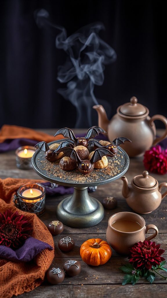 festive bat shaped financiers recipe