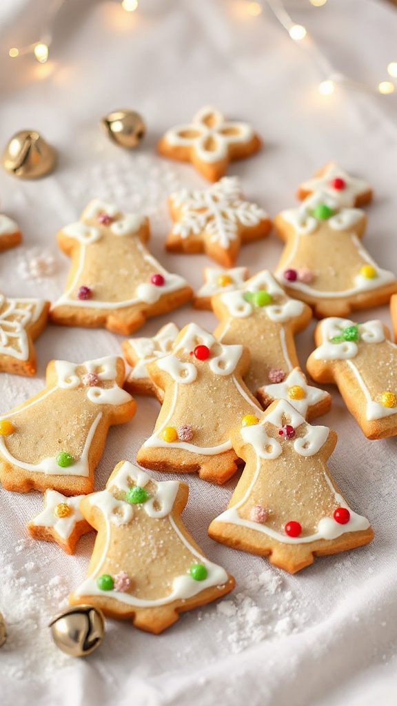 festive bell shaped cookies festive bell shaped cookies