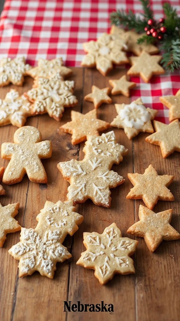 festive buttery crisp cookies