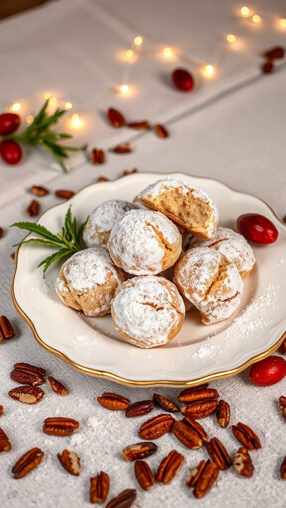 festive buttery nut cookies