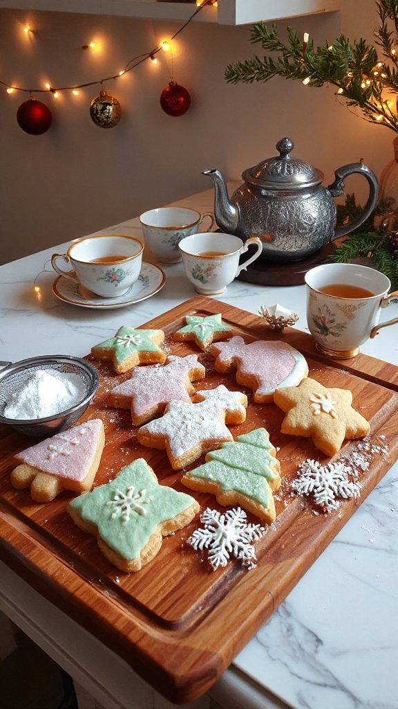 festive buttery piped cookies