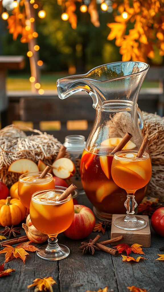 festive caramel apple drink