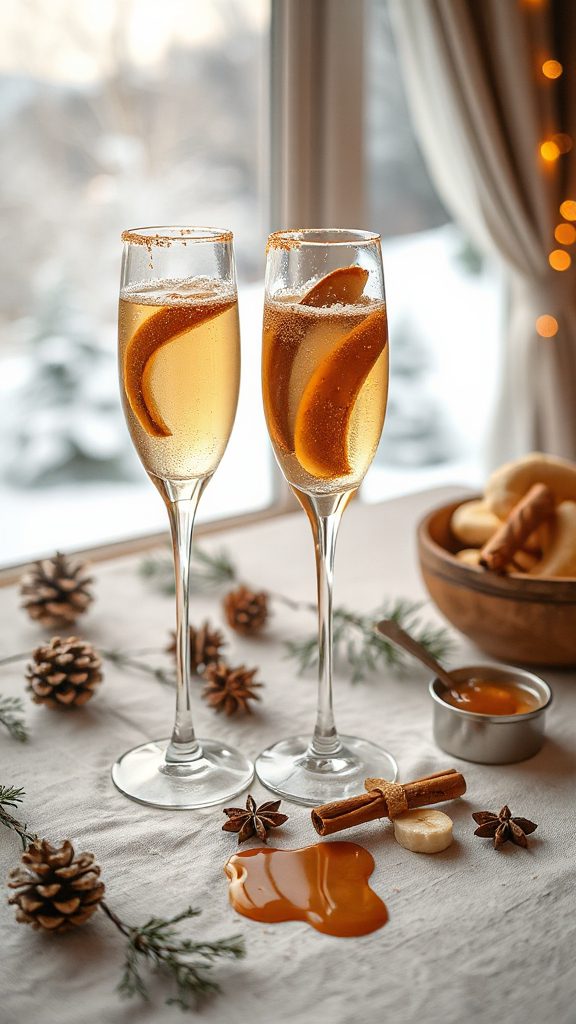 festive caramelized banana cocktail festive caramelized banana cocktail