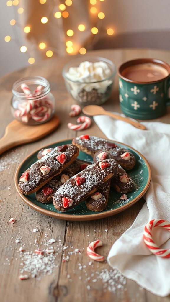 festive chocolate peppermint biscotti festive chocolate peppermint biscotti
