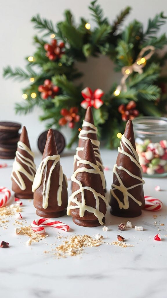 festive chocolate tree treats festive chocolate tree treats