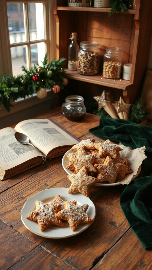 festive cinnamon pecan cookies