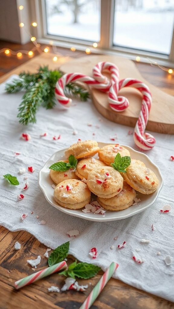 festive coconut peppermint cookies festive coconut peppermint cookies