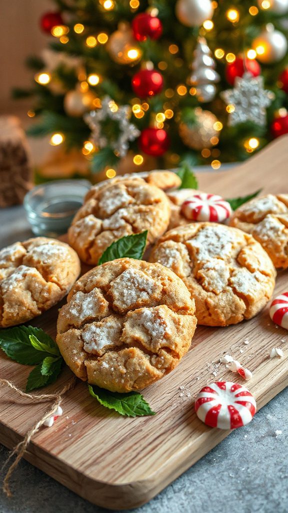 festive coconut sugar cookies