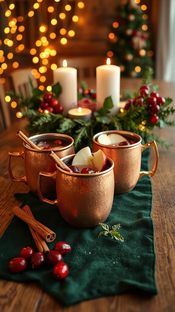 festive cranberry apple cocktail