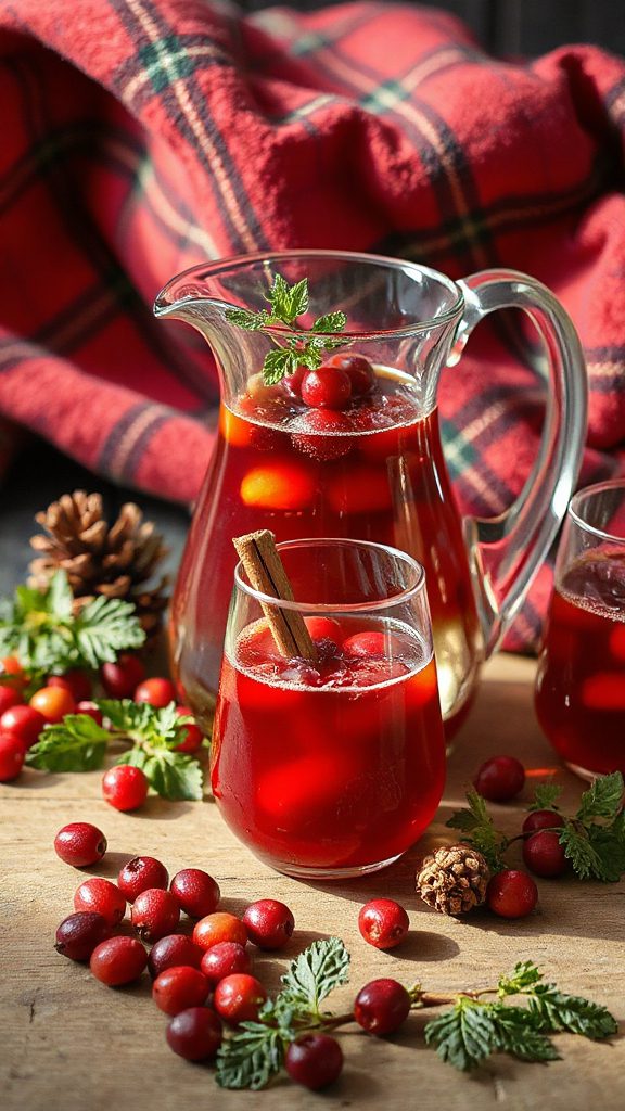 festive cranberry holiday punch