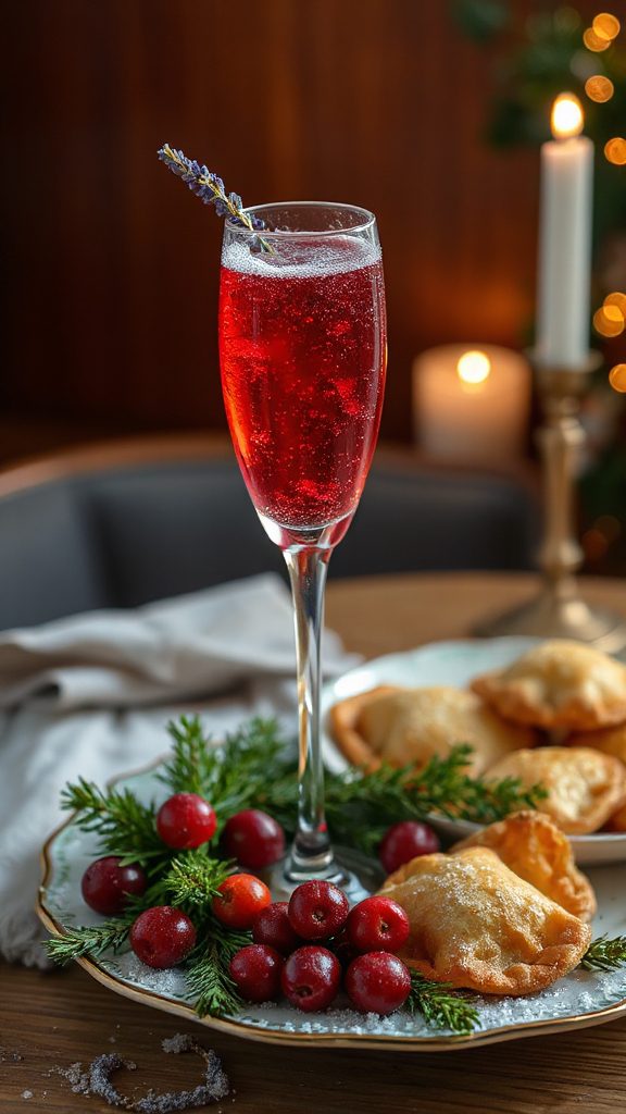 festive cranberry lavender mimosa festive cranberry lavender mimosa