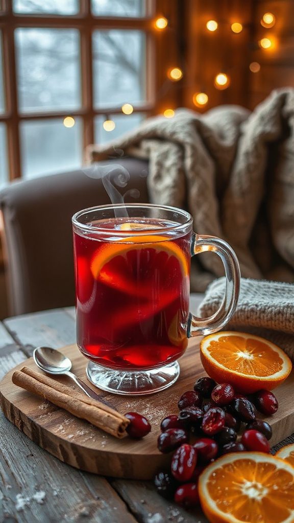 festive cranberry orange beverage