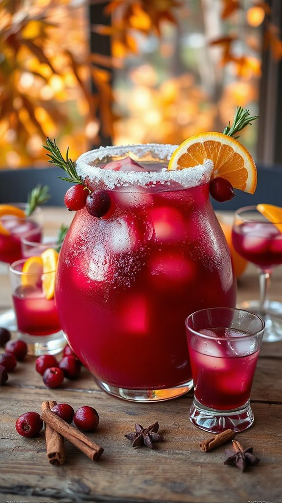 festive cranberry orange cocktail
