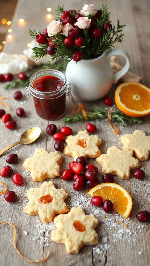 festive cranberry orange cookies