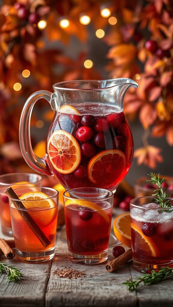 festive cranberry orange punch