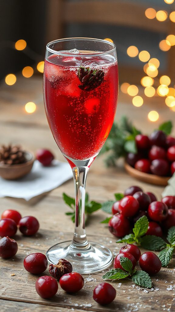 festive cranberry prosecco cocktail festive cranberry prosecco cocktail