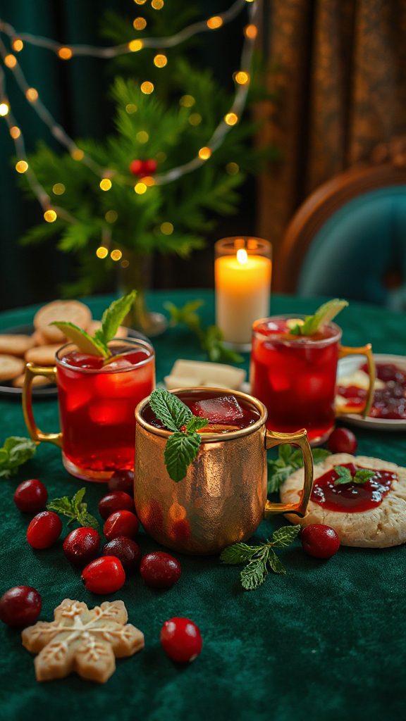 festive cranberry vodka cocktail