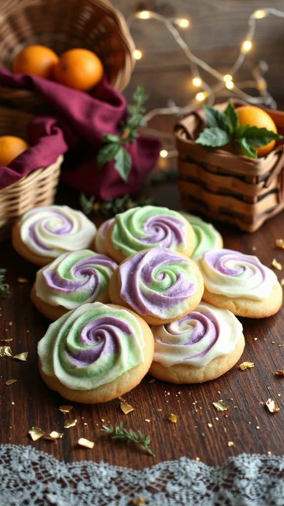 festive cream cheese cookies