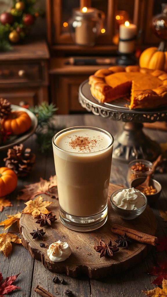 festive creamy spiced drink