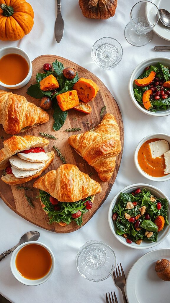 festive croissant sandwich recipe festive croissant sandwich recipe