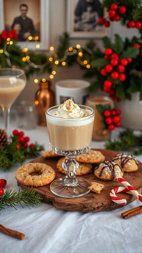 festive eggnog cocktail recipe