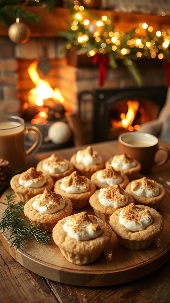 festive eggnog s mores cookies