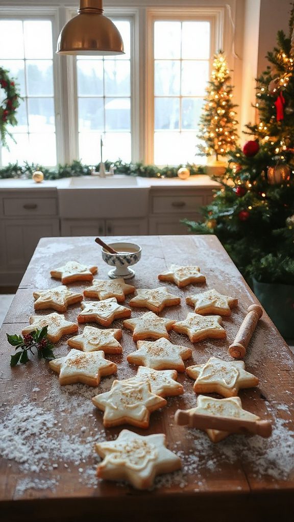 festive eggnog sugar cookies