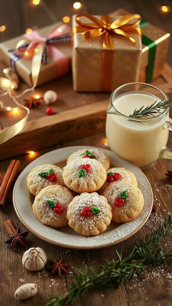 festive eggnog sugar cookies