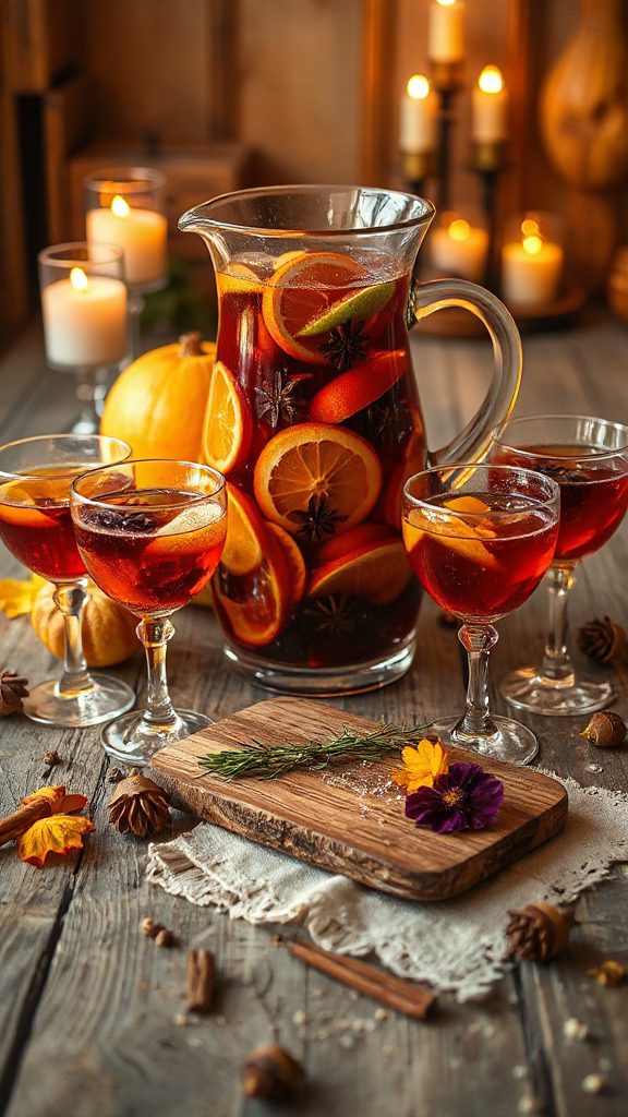festive fall fruit cocktail