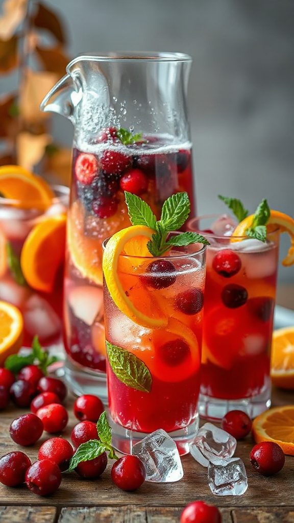 festive fall mojito cocktail