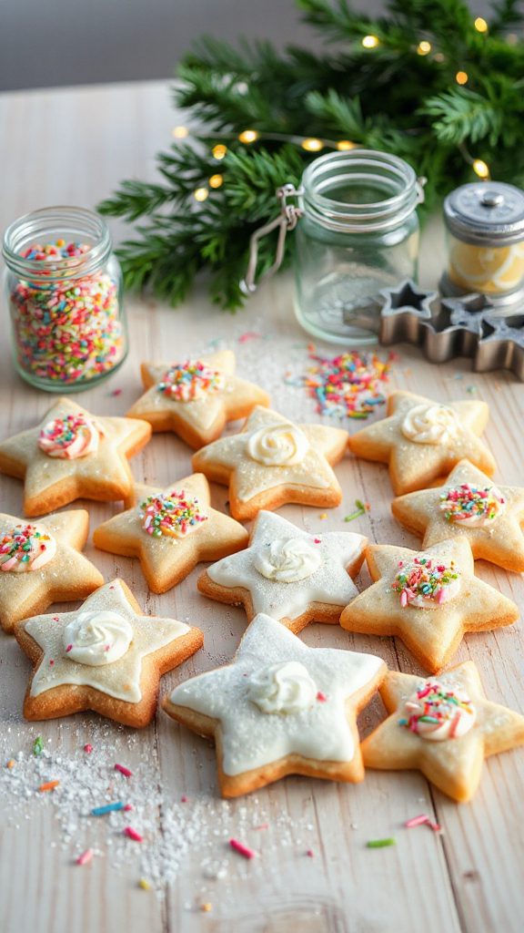 festive funfetti spritz cookies