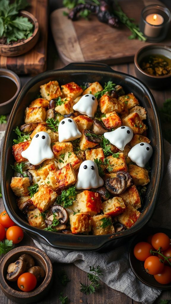 festive garlic bread casserole