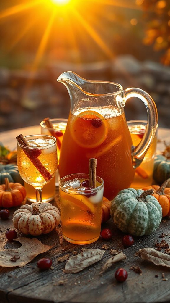 festive ginger ale punch
